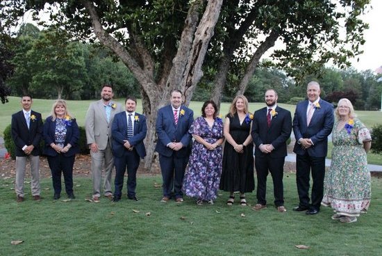 In the photo (L to R): Alfredo Huerta, Beverly Woody, Eric Hunt, Andrew Palmer, Craig O’Der, Jeanette Frazier, Rita McBride, Jake Abell, James Keaton, Jerri Crews
