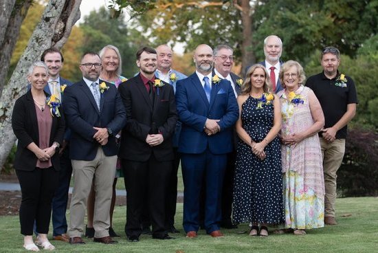 In the photo (L to R): Row 1: Careen Rodgers, Edwin Clark, Jr., Michael Taylor, James Lovell, Paula Wood, Kathy Whitley. Row 2: Lucas Prillaman, Sherry Vestal, Colin Ferguson, Jeff Gauldin, Stuart Bowman, Christopher Meeks.